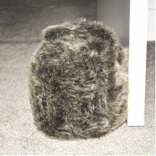 Wardley Door Stop Faux Fur Charcoal Cushion Filled Interior Doorstopper Wedge 5027434074167  132462191672